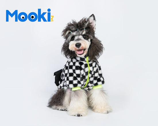 Pet Checkerboard plush coat