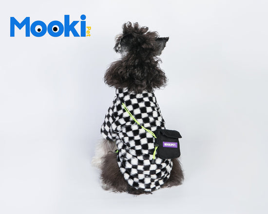 Pet Checkerboard plush coat