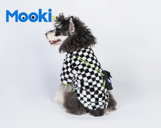 Pet Checkerboard plush coat