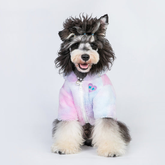 Dyed Plush Coat for Pets