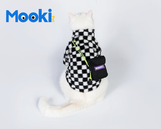 Pet Checkerboard plush coat