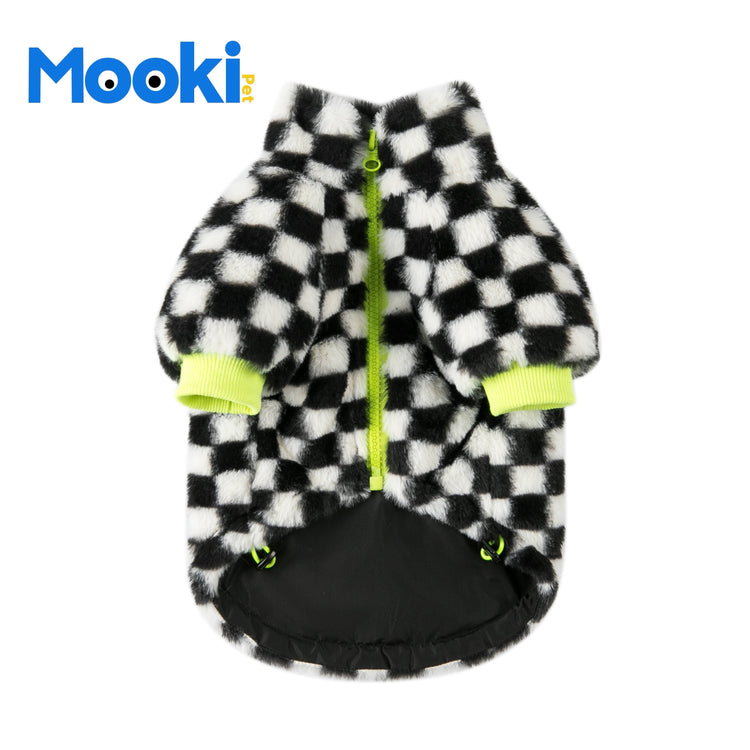 Pet Checkerboard plush coat