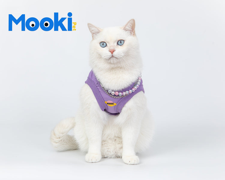 Pet Colorful imitation pearl necklace