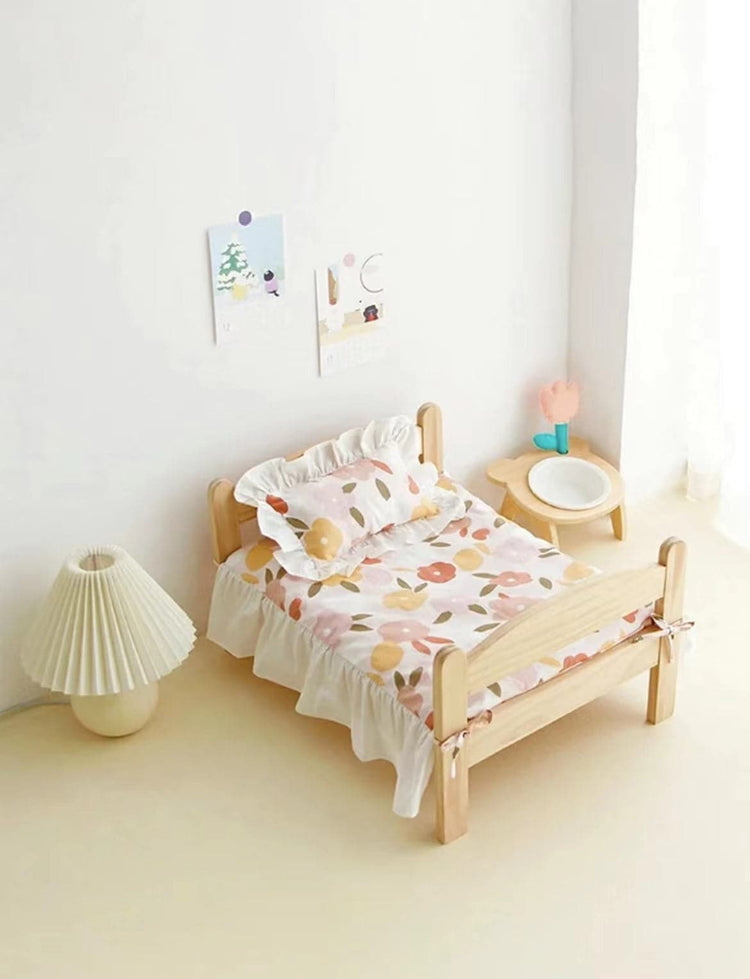 Little wooden bed